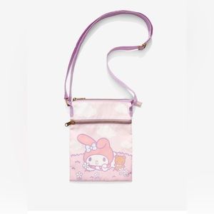 NWT Loungefly My Melody Teddy Bear Passport Crossbody Bag